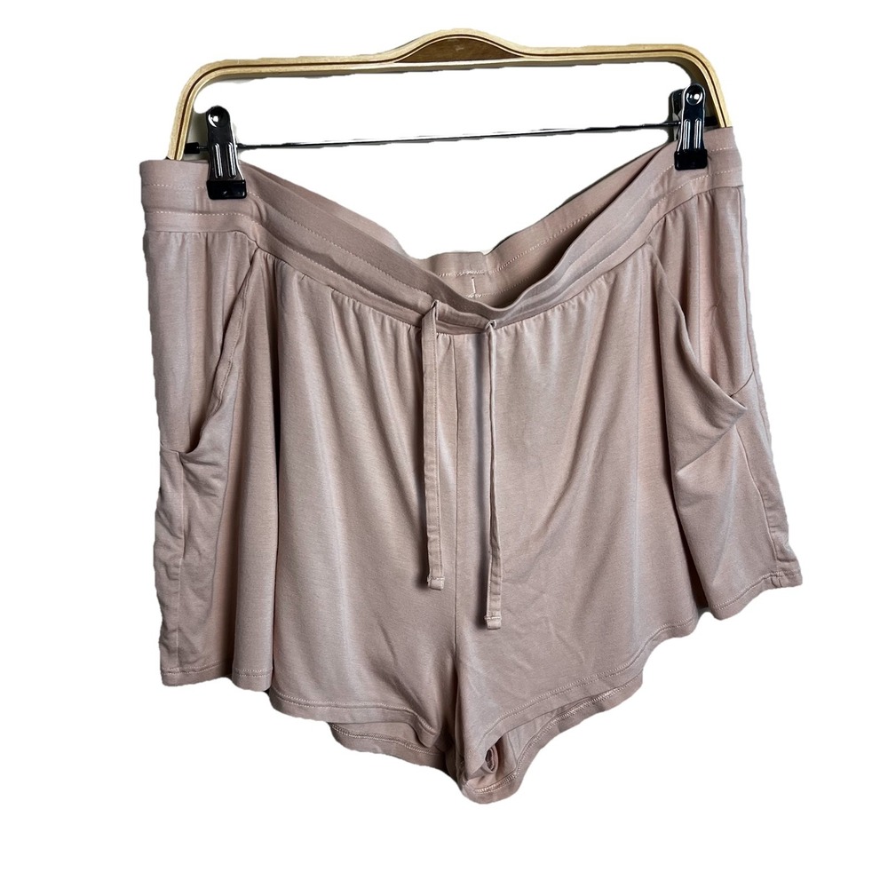 Tommy John  Sleep Shorts Cream‎ Light Pink Lounge Comfort Womens XL Comfortable